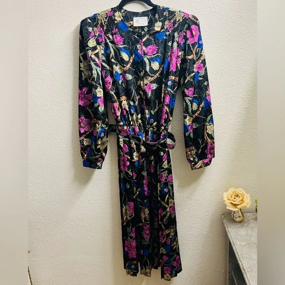 🌸 Vintage Floral Midi Dress – ORITE – Size 15/16 (Fits M–L) 🌸 - Picture 7 of 9